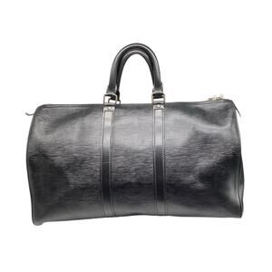 Louis Vuitton Vintage Epi Keepall 45 Travel Bag in Black
